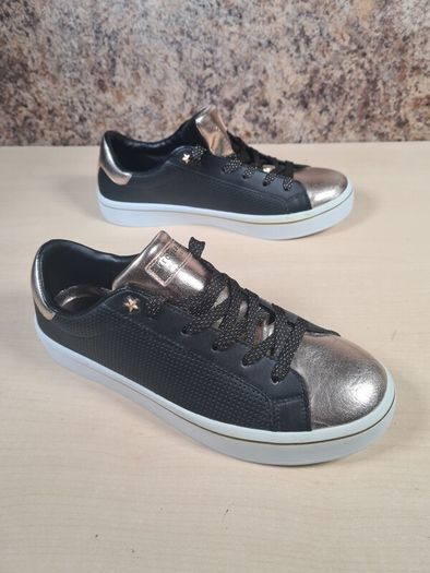 Womens Skechers Street Los Angeles Trainers Runners Black Rose Gold Size Uk 6.5 Eu 39.5  Hi Lite Metallic (AT2)