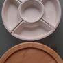 Solid wood and Ceramic Lazy Susan Image 3