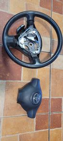 Leather multifunction steering wheel