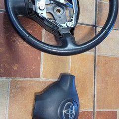 Leather multifunction steering wheel