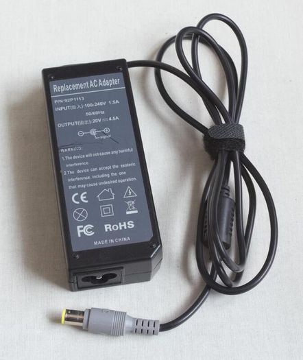 Replacement AC Adapter | 20V 4.5A | 90W | P/N: 92P1113