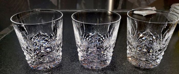 3 Waterford crystal Kenmore glasses