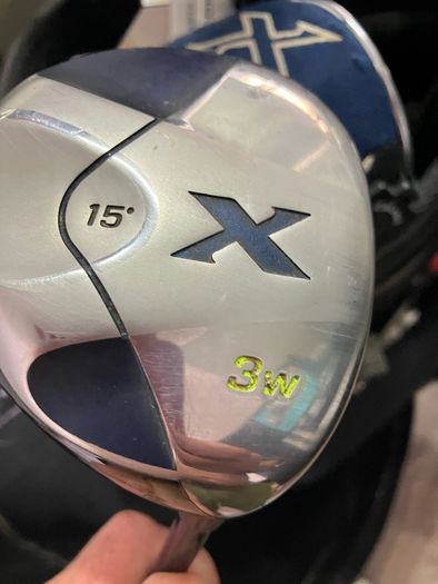 golf bag and clubs