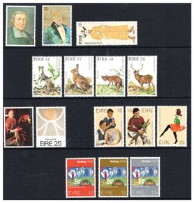 1980 Ireland Commemorative Stamps Issued in 1980. 15 Values. Ideal Birthday Gift.
