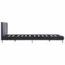 Bed Frame Black Faux Leather 135X190 cm Image 4