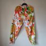 Floral 100% cotton loose summer trousers,  free size Image 7