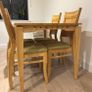 Solid Wood Dining Table and Chairs Image 2