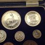 South Africa 1953 Silver Proof Coin Set in Original Holder 5 Shillings to Farthing Stunning Proof Coins Image 4