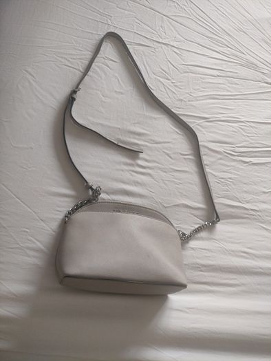 Michael kors light grey cross body bag