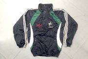 Kildare (S) GAA Windbreaker Jacket Hurling  Gaelic Football Hurling Cil Dara Vintage Retro Half Zip Black  Small