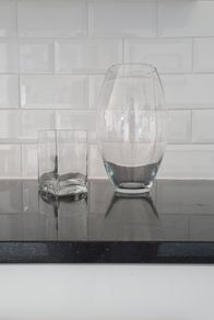 2 glass vases-price is for both