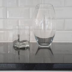 2 glass vases-price is for both