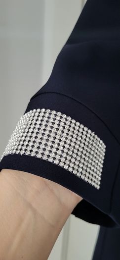 ANANY Navy Jewelled Cuff Dress Sz 2XL (Fit 16UK-18 UK) - Bnwot Rrp 89.99