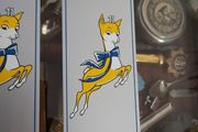 rare Babycham door push plate nos