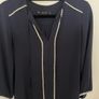 zara navy blouse Image 2