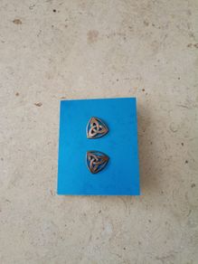 Ear Rings Triquetra meaning infinity eternity spiritual union new and never used and in excellent condition with FREE STANDARD POSTAGE INCLUDED