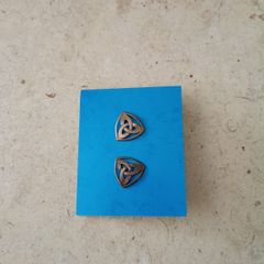 Ear Rings Triquetra meaning infinity eternity spiritual union new and never used and in excellent condition with FREE STANDARD POSTAGE INCLUDED