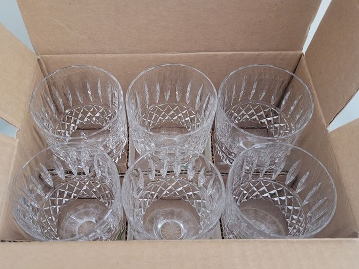 Waterford Crystal Glasses Set of 6 Unused Original Box Made in Ireland
