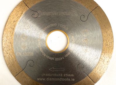 105mm sintered diamond blade, disc for cutting glass and tiles