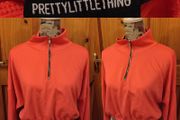 prettylittlethings Pink Zip Up Cropped top jumper