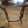 Antique Lacquered Side Table Decorated with Chinoiserie Style Birds and Flowers Chinese 1880s to 1920s Image 8