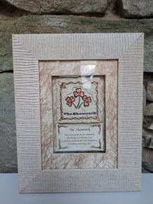 Vintage Irish Shamrock Picture Frame