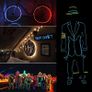 EL Wire 8mm Sewing Edge Neon car Lights Dance Party Car Decor Light Flexible EL Wire lamps Rope Tube LED Strip With DC12V Drive Image 3