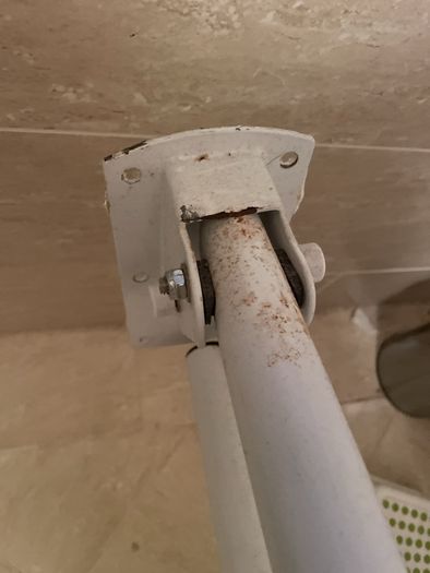 Disabled Toilet Grab Rail 'trombone' lift and lock