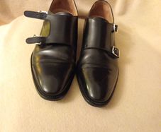 Luca Bossi Black Handmade Leather Shoes UK 8  (I 42)