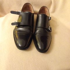 Luca Bossi Black Handmade Leather Shoes UK 8  (I 42)