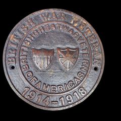 WW1 wall plaque