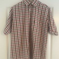 Aquascutum Vintage Mens Short Sleeve Check Shirt