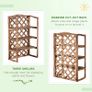 3-Tier Wooden Flower Stand Plant Holder Shelf Display Rack Pots Storage Outdoor Indoor 75 x 38 x 120cm Image 5