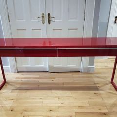 BESTA BURS Ikea Desk  Red Glossy