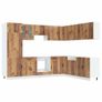 14 Piece Kitchen Cabinet Set Old Wood Image 2