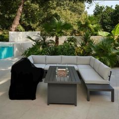 Garden furniture & firepit table