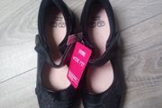 Black size3  Wide Fit Girls School shoes