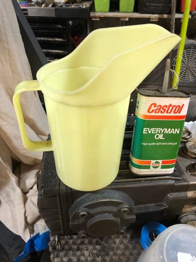 Duckhams oil jug