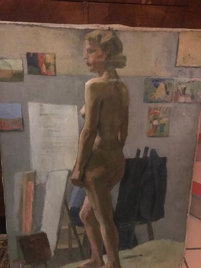 1960s Oil  painting on canvas
