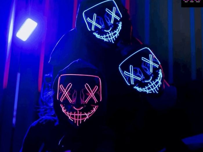 Halloween purge led mask