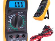 main image for ad Multimeter Digital Multi Tester Voltmeter Ammeter Ohmmeter AC/DC Voltage Current Resistance with Buzzer Backlight LCD