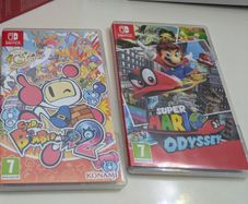 Nintendo Switch Super Mario Odyssey and Bomberman z