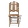 Foldable Outdoor Chairs Bamboo 4 pcs Image 2
