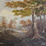 Danny Brennan,Beautiful Original Irish Landscape Painting in Frame  "On the Bank at Woodstown, Co. Waterford" Image 2