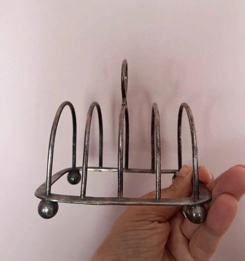 J.B. Chatterley & Sons silver plated toast rack