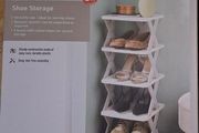 Livarno Home Basic Five Tier White Shoe Storage Units