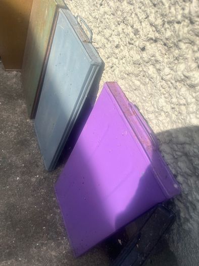 Rare metal  cooling panals from old ice cream  carts/ street vendors