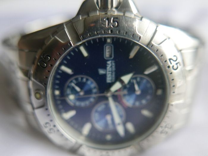 Men's Festina Chronograph Quartz Watch 100M/330FT Multifunction 16059 Watch-Festina Wristwatch Quartz Analog