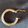 9ct gold hoop earrings Image 4