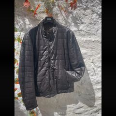 Massimo Dutti Black Leather reversible jacket XL  Pre owned.